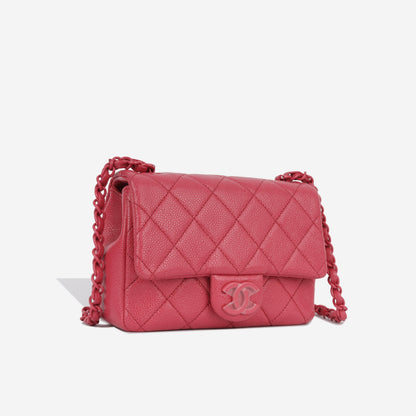 Chanel Classic Flap Caviar Pink Shoulder Bag