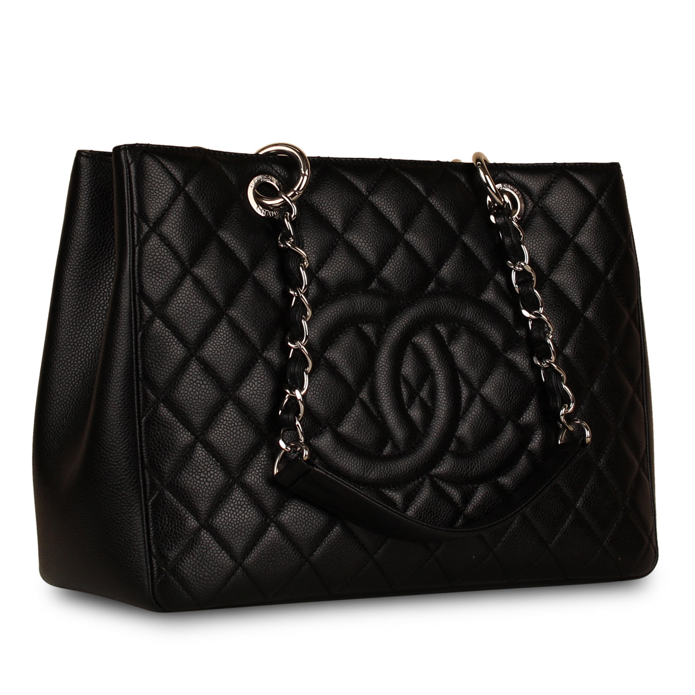 Chanel Timeless Caviar Black Tote Bag Style 21