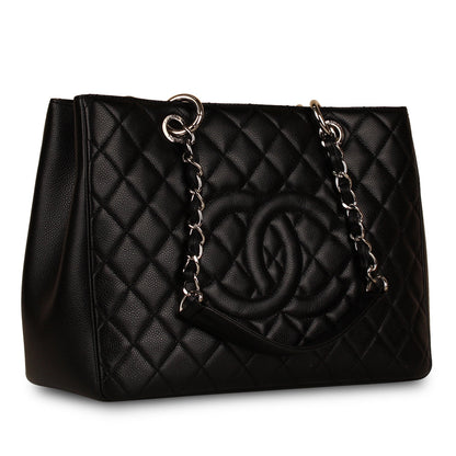 Chanel Timeless Caviar Black Tote Bag Style 21
