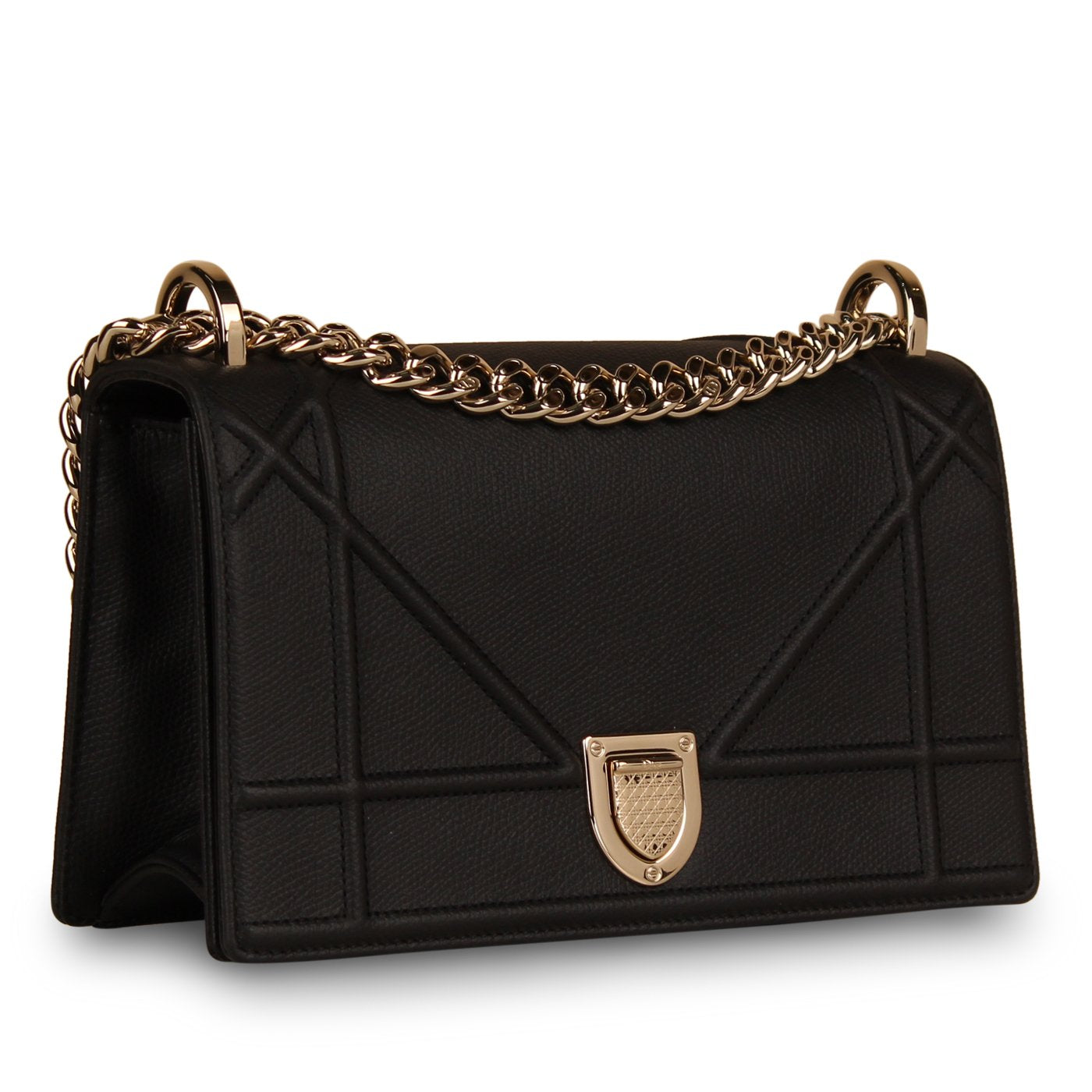 Dior Chain Leather Tote Bag