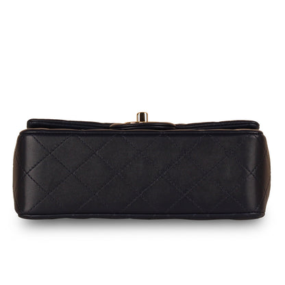Chanel Classic Flap Lambskin Black Shoulder Bag Style 223
