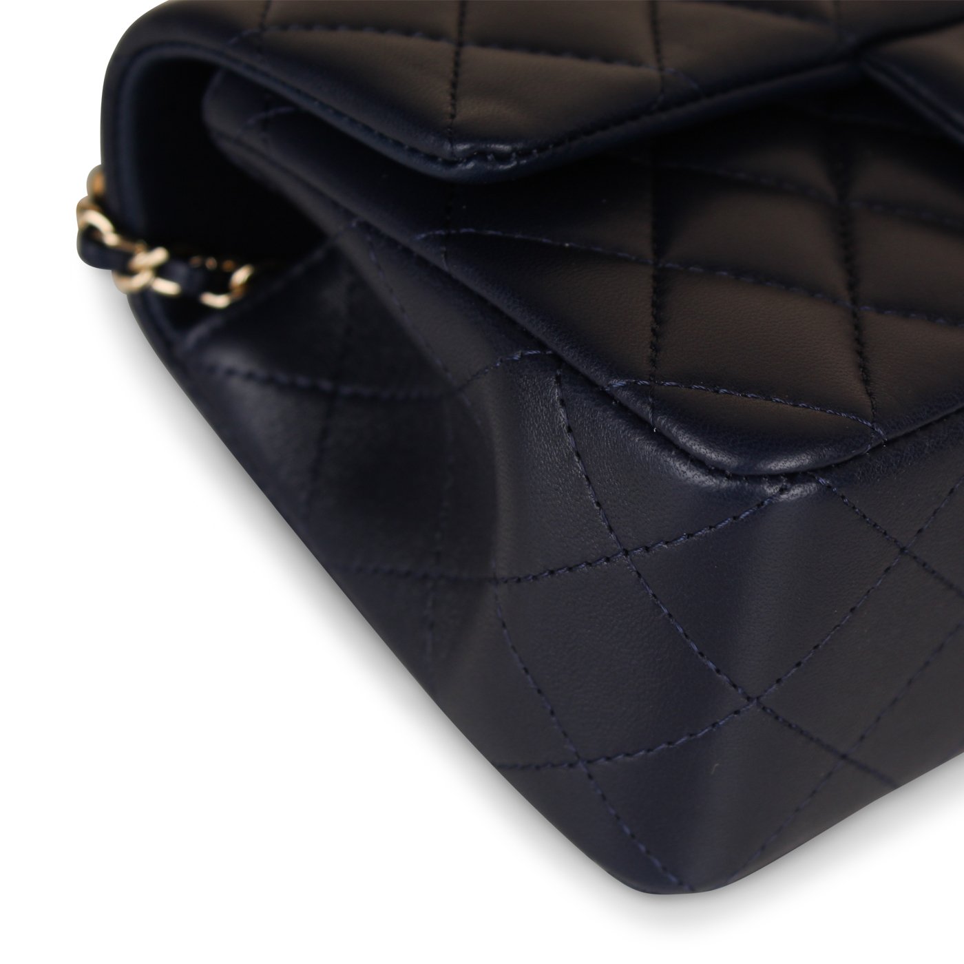 Chanel Classic Flap Lambskin Black Shoulder Bag Style 219