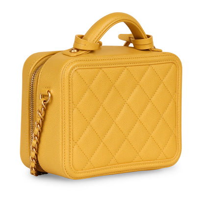 Chanel Vanity Caviar Gold Clutch Caviar