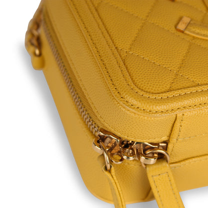 Chanel Vanity Caviar Gold Clutch Caviar