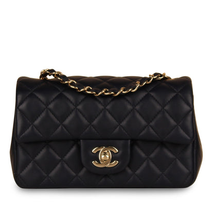 Chanel Classic Flap Lambskin Gold Shoulder Bag Style 83