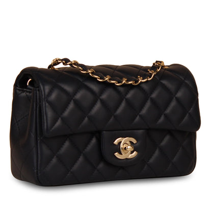 Chanel Classic Flap Lambskin Gold Shoulder Bag Style 83