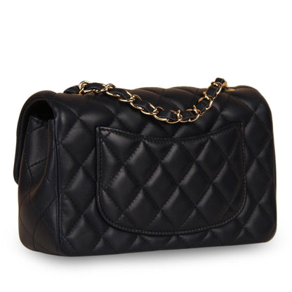 Chanel Classic Flap Lambskin Gold Shoulder Bag Style 83
