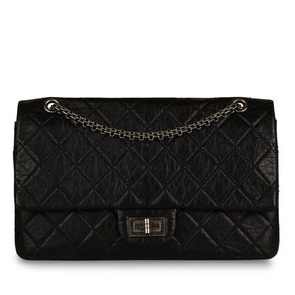 Chanel Classic Flap Calfskin Black Shoulder Bag Style 7
