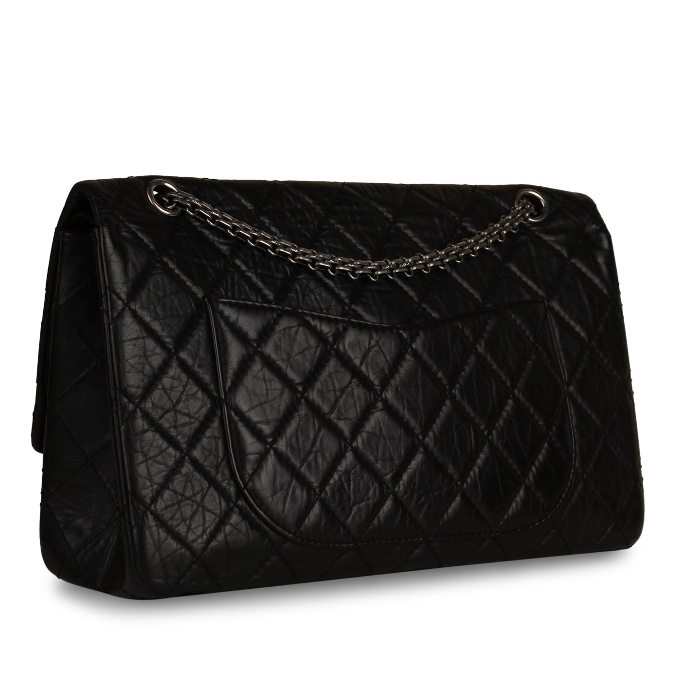 Chanel Classic Flap Calfskin Black Shoulder Bag Style 7