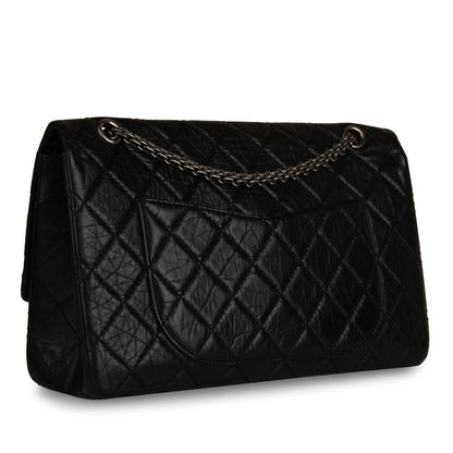 Chanel Classic Flap Calfskin Black Shoulder Bag Style 7