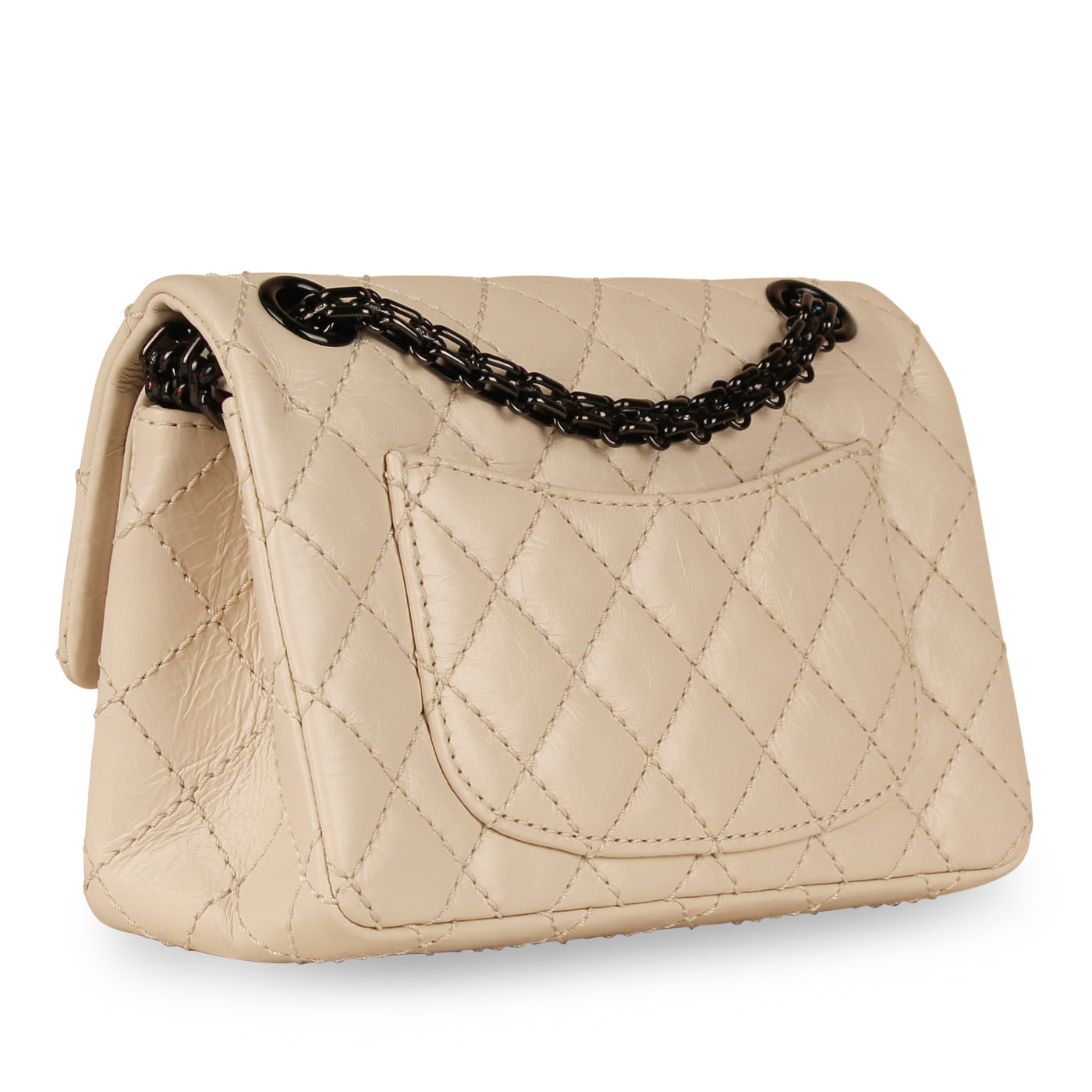 Chanel Classic Flap Calfskin Black Shoulder Bag Style 6