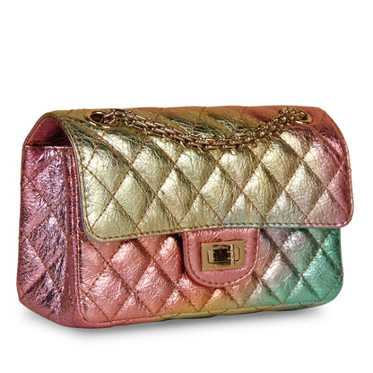Chanel Classic Flap Calfskin Gold Shoulder Bag Style 2