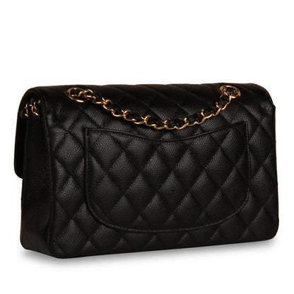 Chanel Classic Flap Caviar Black Shoulder Bag Style 123