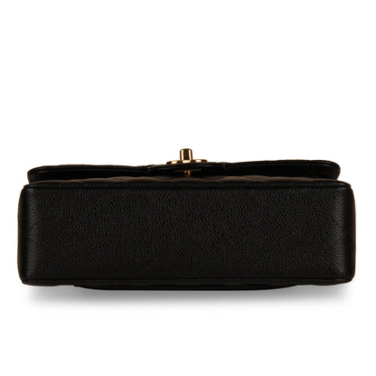 Chanel Classic Flap Caviar Black Shoulder Bag Style 123