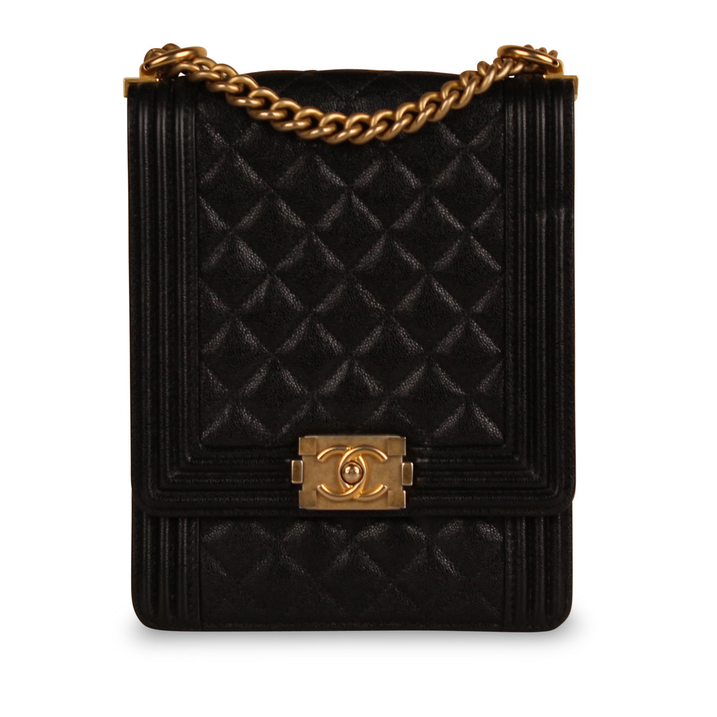 Chanel Boy Bag Caviar Black Shoulder Bag Style 17