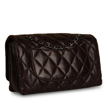 Chanel Classic Flap Lambskin Brown Shoulder Bag Style 9