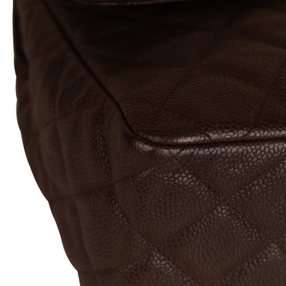 Chanel Classic Flap Caviar Brown Shoulder Bag
