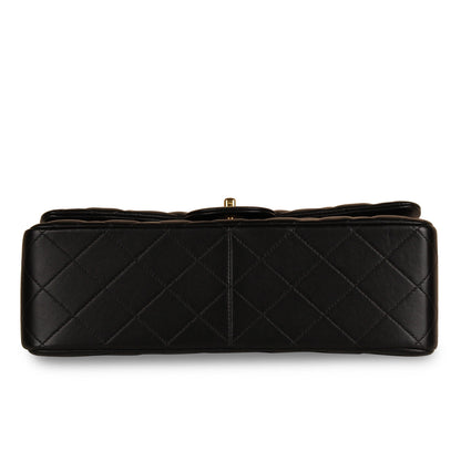 Chanel Classic Flap Lambskin Black Shoulder Bag Style 46