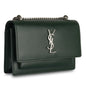 Saint Laurent Mini Sunset Bag - Forest Green