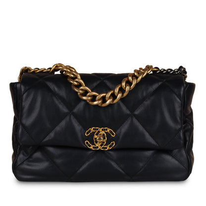 Chanel Chanel 19 Lambskin Gold Shoulder Bag Style 18
