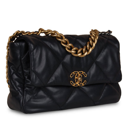 Chanel Chanel 19 Lambskin Gold Shoulder Bag Style 18