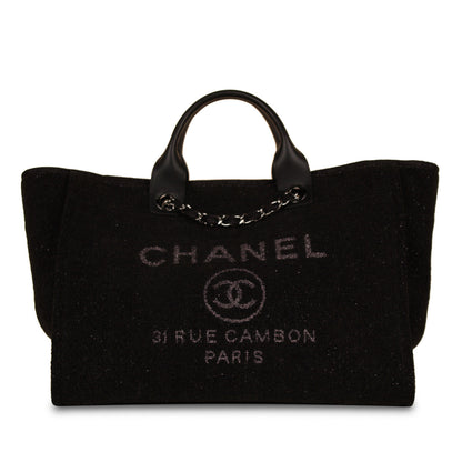 Chanel Cambon Leather Black Tote Bag Style 2