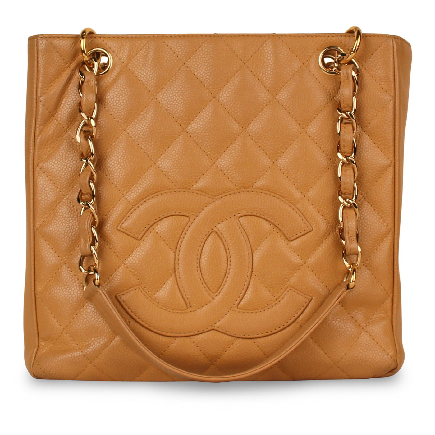 Chanel Timeless Caviar Gold Tote Bag Style 7