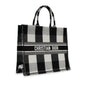 Dior Book Tote Leather Canvas Tote Bag