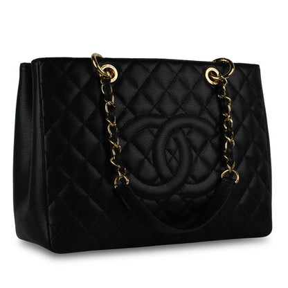 Chanel Timeless Caviar Black Tote Bag Style 18