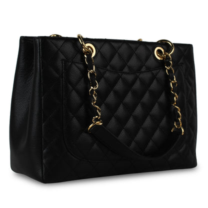 Chanel Timeless Caviar Black Tote Bag Style 18