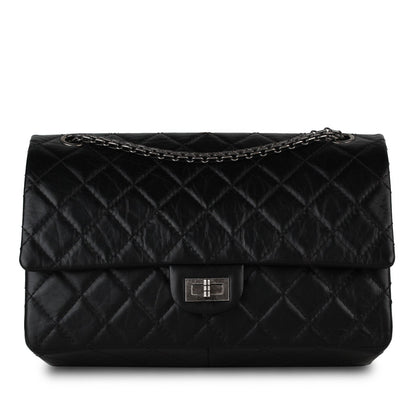 Chanel Classic Flap Calfskin Black Shoulder Bag Style 5