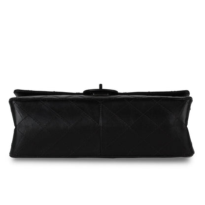 Chanel Classic Flap Calfskin Black Shoulder Bag Style 5