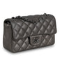 Chanel Classic Flap Lambskin Black Shoulder Bag Style 172