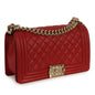 Chanel Boy Bag Caviar Gold Shoulder Bag Style 3