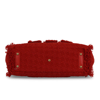 Chanel Shopper Tote - Red Tweed