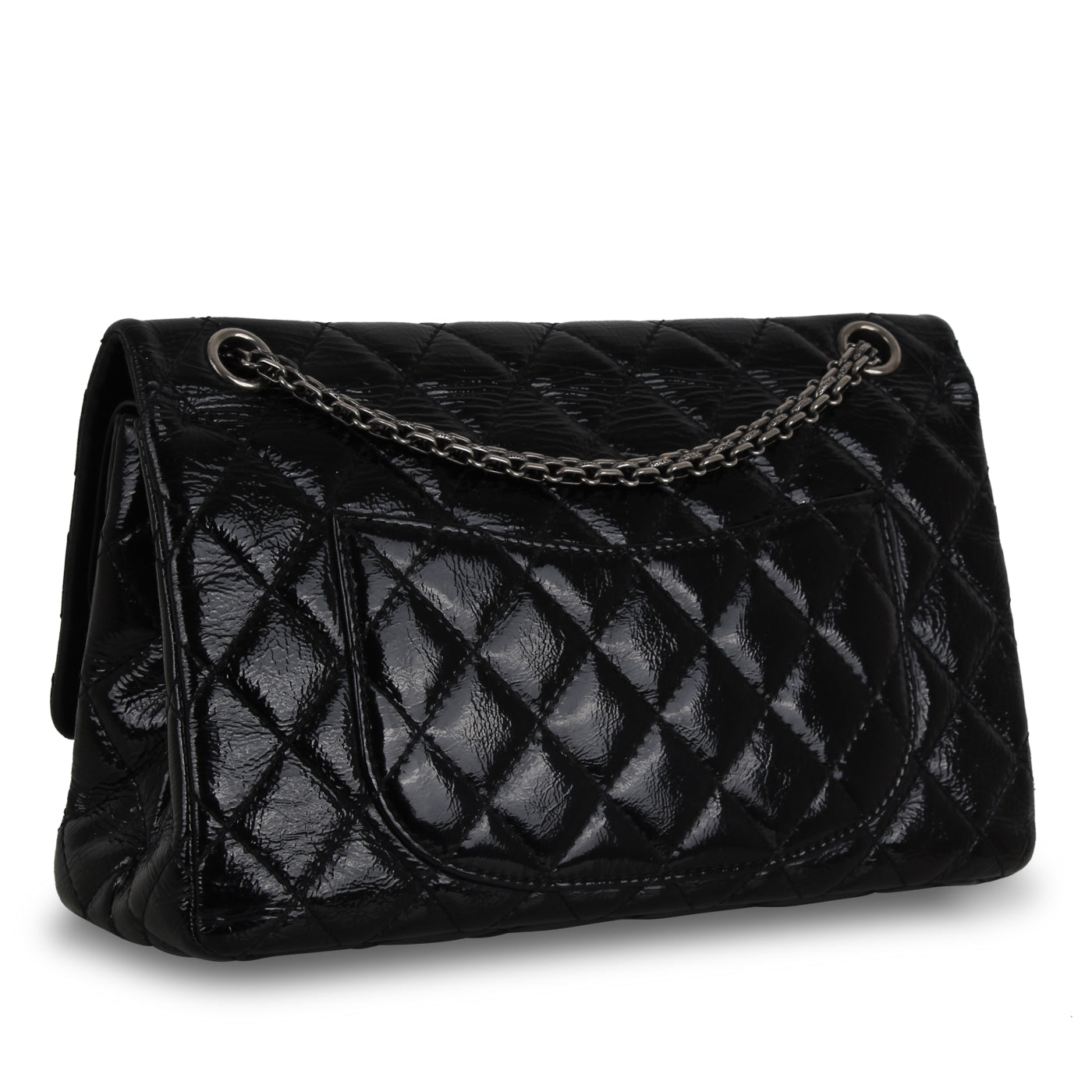 Chanel Classic Flap Calfskin Black Shoulder Bag Style 4