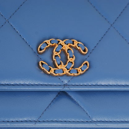 Chanel Wallet On Chain Lambskin Gold Crossbody Lambskin