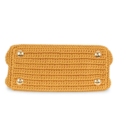Fendi Peekaboo Leather Gold Handbag