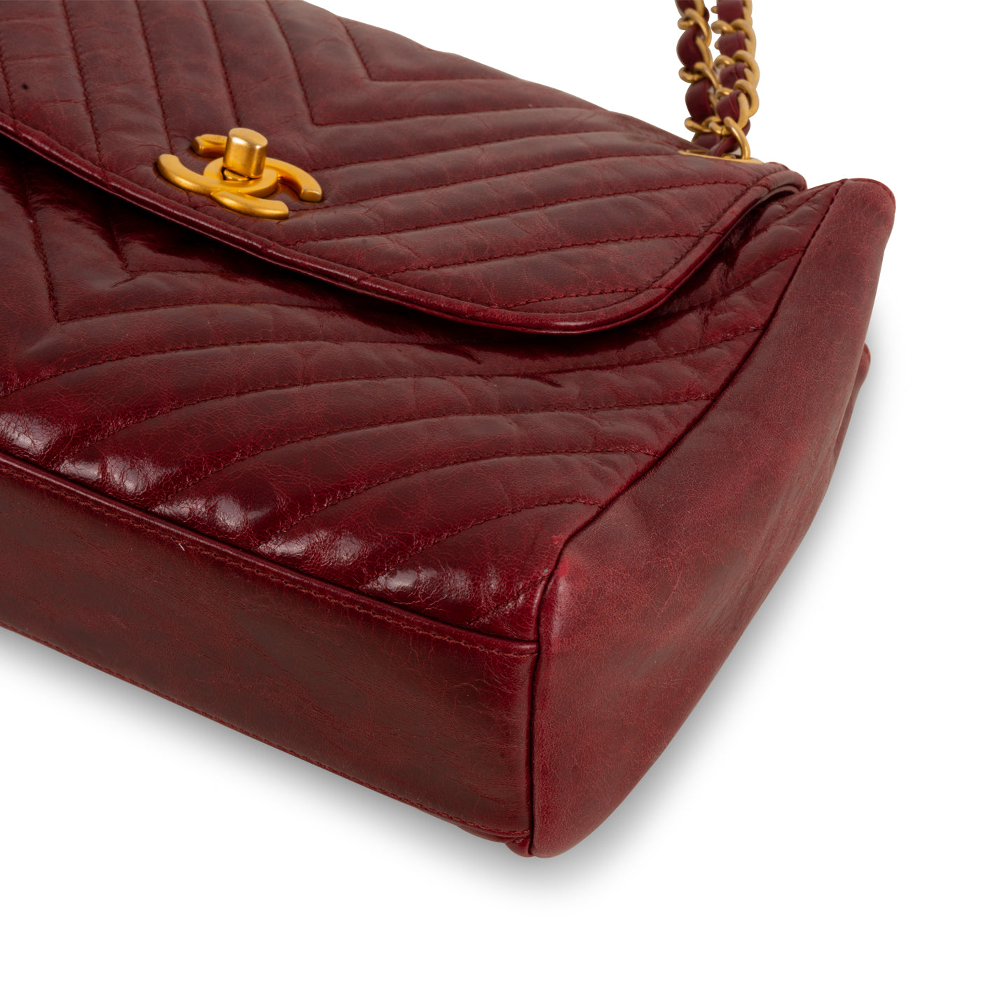 Chanel Classic Flap Calfskin Gold Crossbody