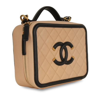 Chanel Vanity Lambskin Black Clutch Style 4
