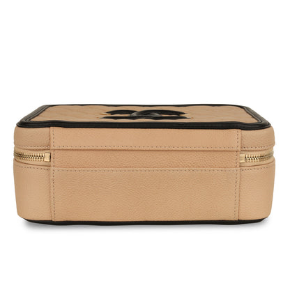 Chanel Vanity Lambskin Black Clutch Style 4