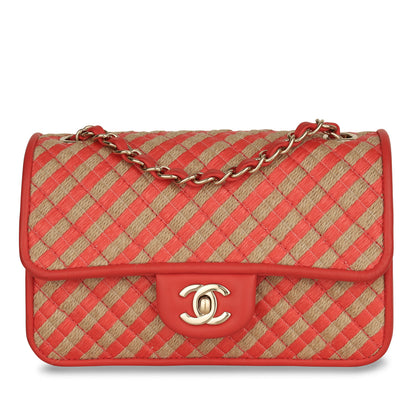 Chanel Small Classic Flap Bag - Raffia