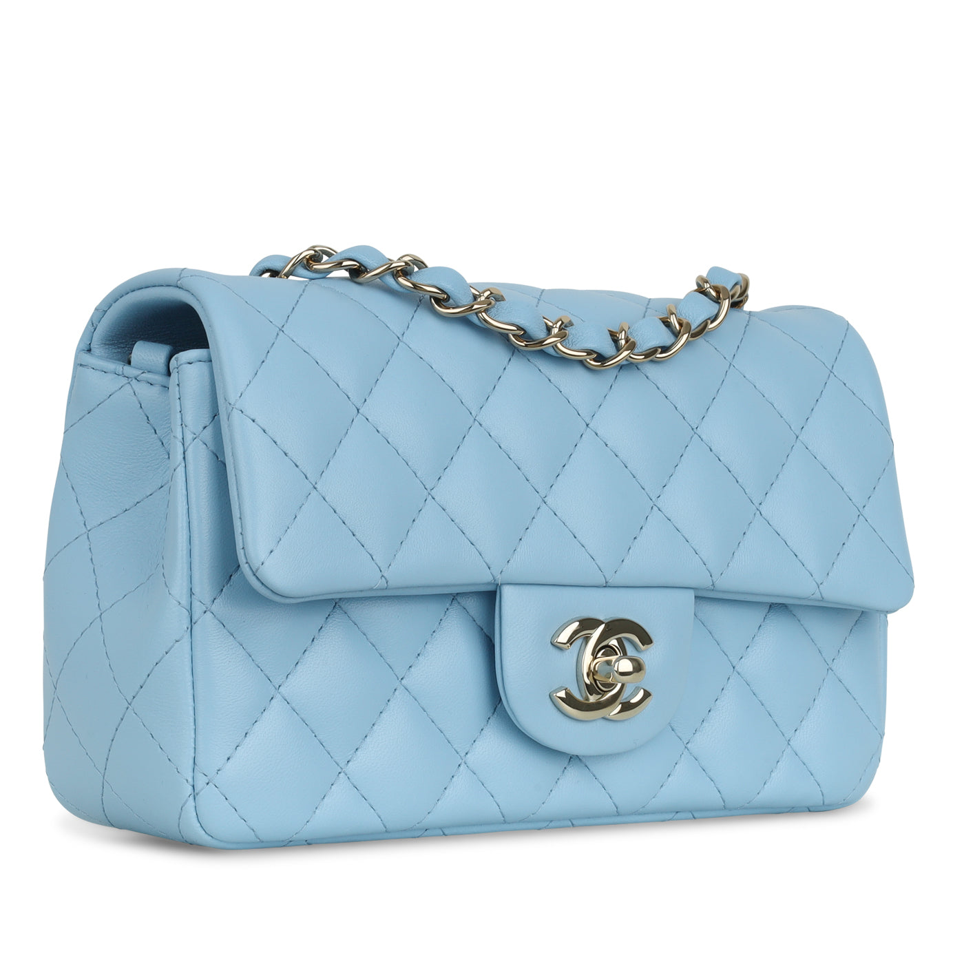 Chanel Classic Flap Lambskin Gold Shoulder Bag Style 81