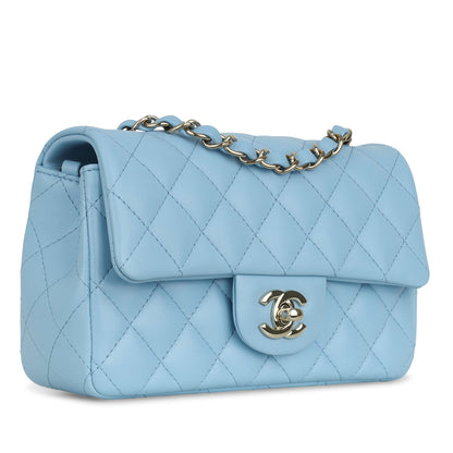 Chanel Classic Flap Lambskin Gold Shoulder Bag Style 81