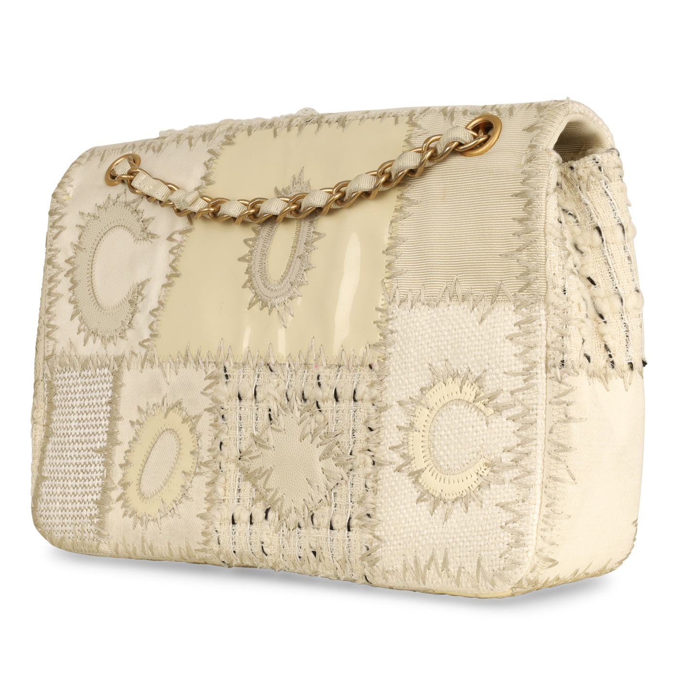 Chanel Classic Flap Patent Leather Gold Shoulder Bag Patent Leather