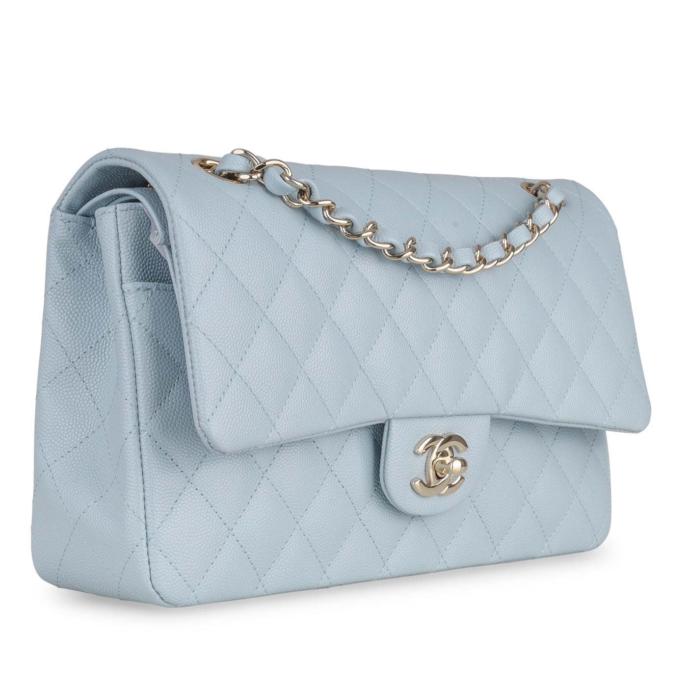 Chanel Classic Flap Caviar Gold Shoulder Bag Style 25