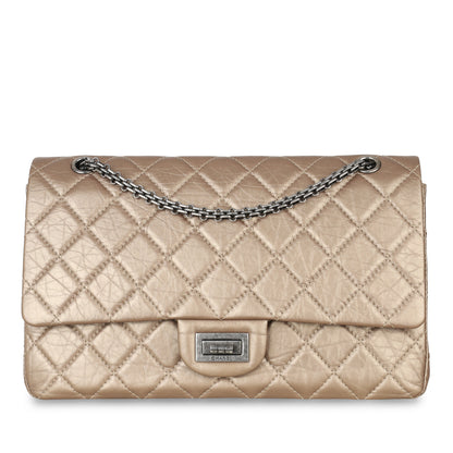 Chanel Classic Flap Calfskin Brown Shoulder Bag