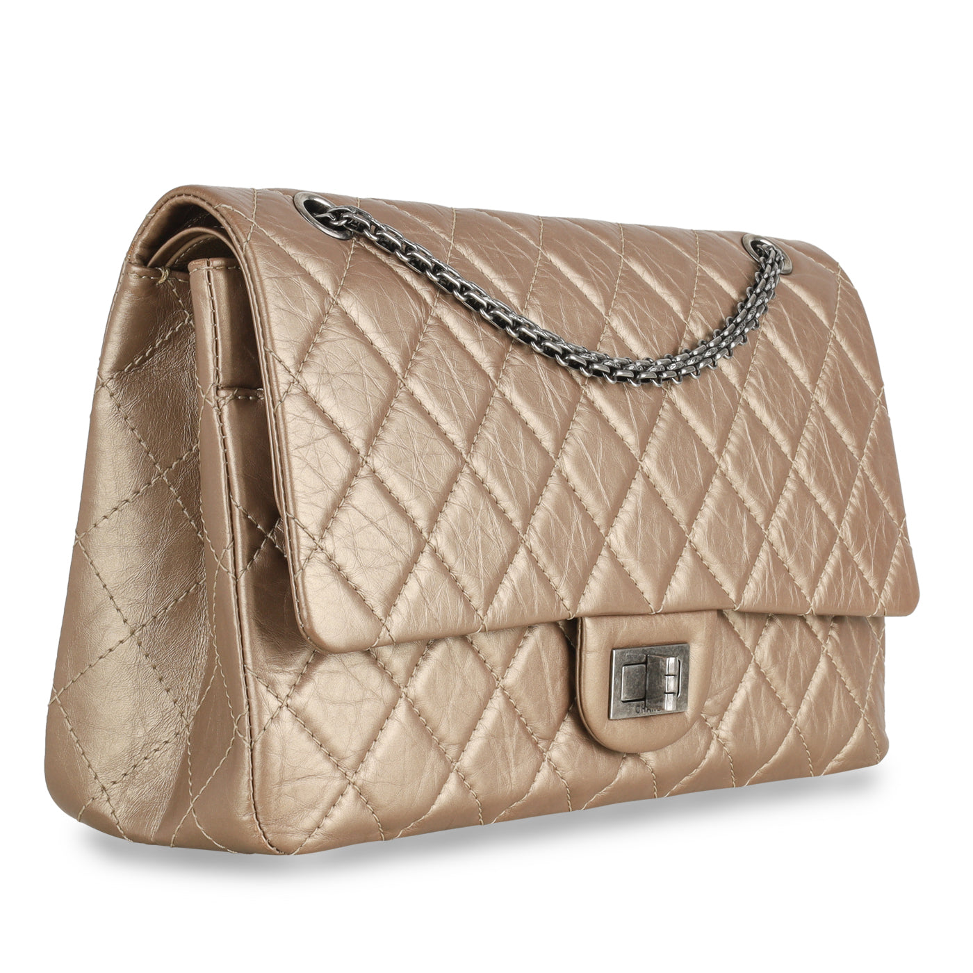 Chanel Classic Flap Calfskin Brown Shoulder Bag