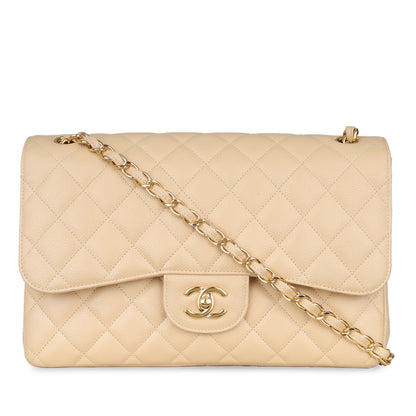 Chanel Classic Flap Caviar Gold Shoulder Bag Style 7