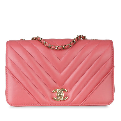 Chanel Classic Flap Calfskin Gold Shoulder Bag Style 6